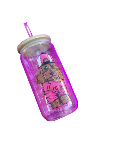 Libby Glass  Cups with Straws